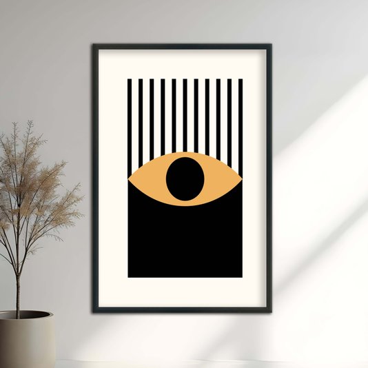 Quadro Decorativo Bauhaus Olho