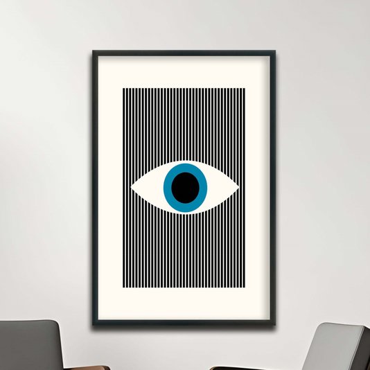Quadro Decorativo Bauhaus Olho Geométrico