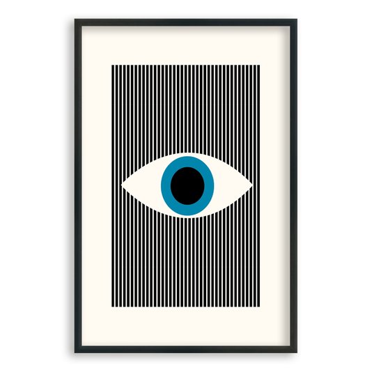 Quadro Decorativo Bauhaus Olho Geométrico