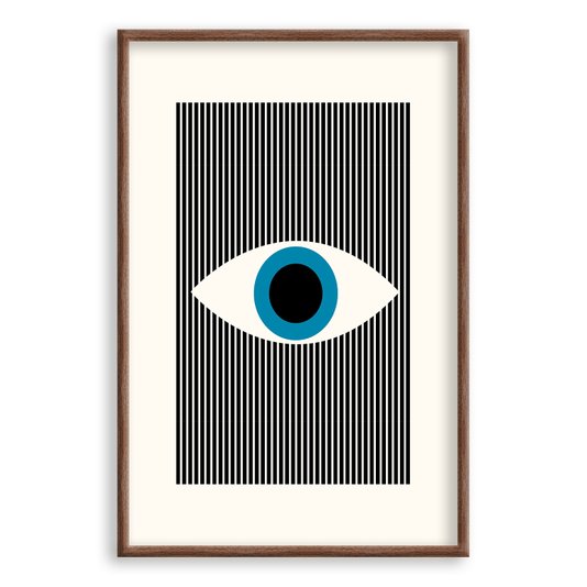 Quadro Decorativo Bauhaus Olho Geométrico