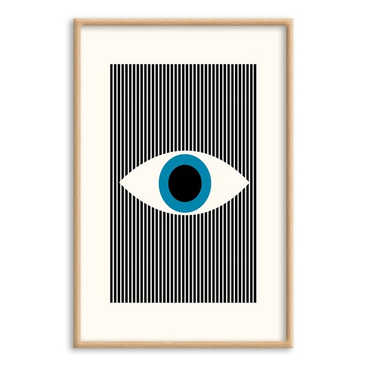 Quadro Decorativo Bauhaus Olho Geométrico
