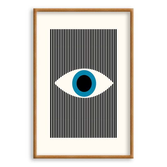Quadro Decorativo Bauhaus Olho Geométrico