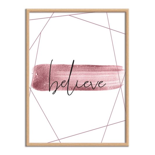 Quadro Decorativo Believe