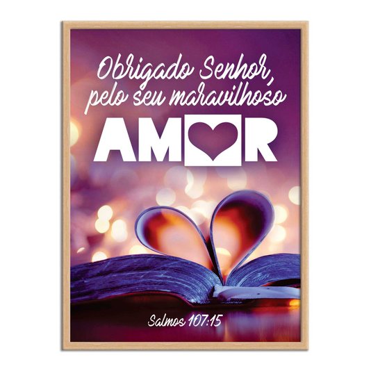 Quadro Decorativo Bíblico Salmos 107:15