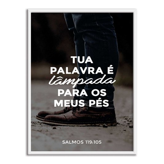 Quadro Decorativo Bíblico Salmos 119:105