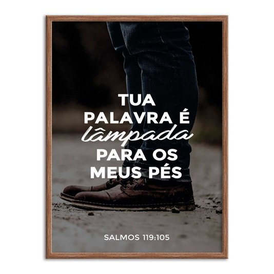 Quadro Decorativo Bíblico Salmos 119:105