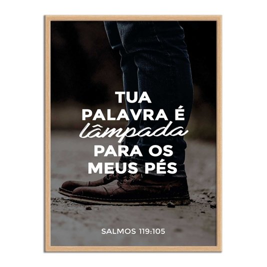 Quadro Decorativo Bíblico Salmos 119:105