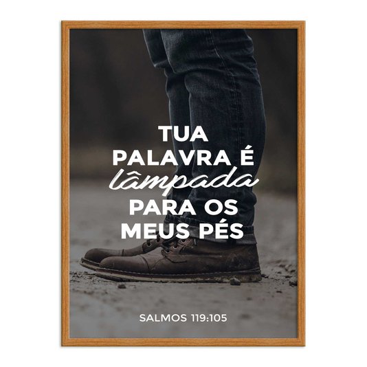 Quadro Decorativo Bíblico Salmos 119:105