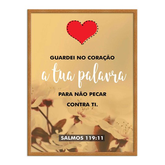 Quadro Decorativo Bíblico Salmos 119:11
