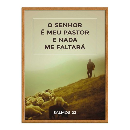 Quadro Decorativo Bíblico Salmos 23