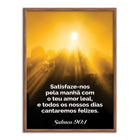 Quadro Decorativo Bíblico Salmos 90:1