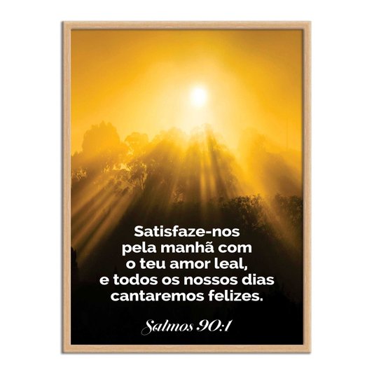 Quadro Decorativo Bíblico Salmos 90:1
