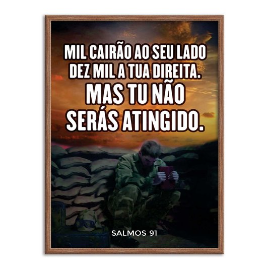 Quadro Decorativo Bíblico Salmos 91