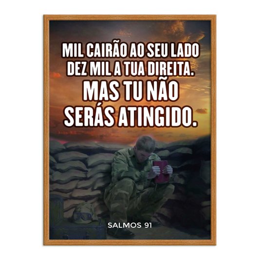 Quadro Decorativo Bíblico Salmos 91