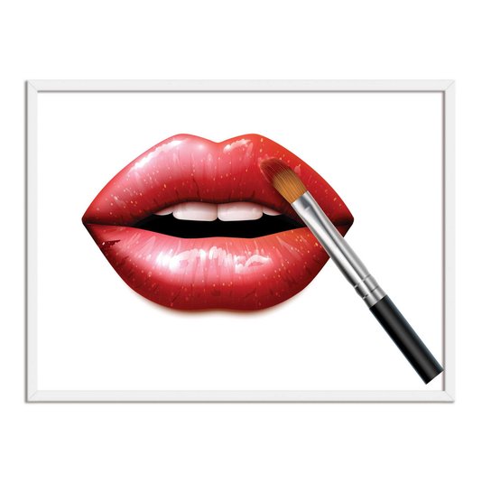 Quadro Decorativo Boca Com Gloss