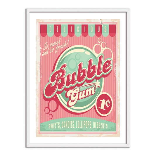 Quadro Decorativo Bubble Gum