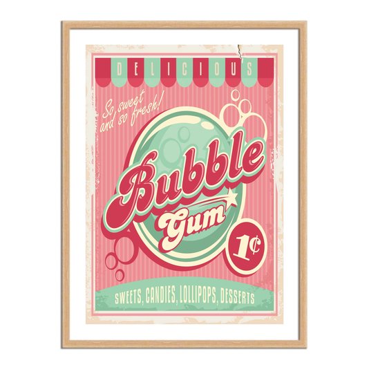 Quadro Decorativo Bubble Gum