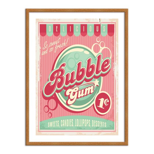 Quadro Decorativo Bubble Gum