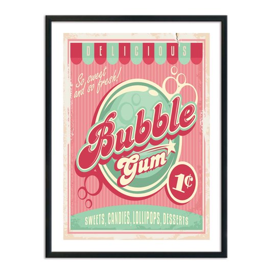 Quadro Decorativo Bubble Gum