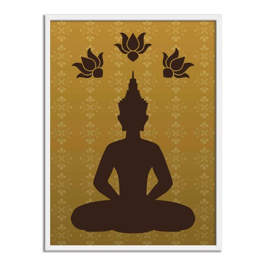 Quadro Decorativo Buda Meditando