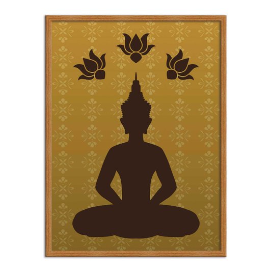 Quadro Decorativo Buda Meditando