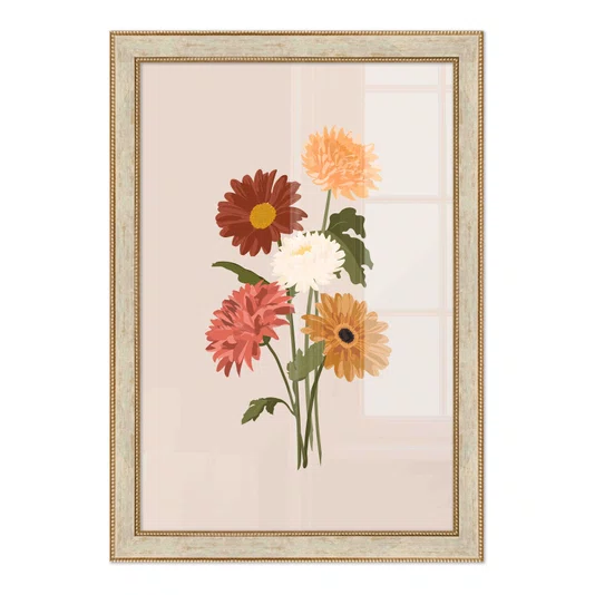 Quadro Decorativo Buquê de Flores Estilo Modern Heritage