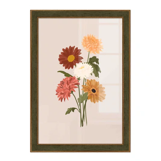 Quadro Decorativo Buquê de Flores Estilo Modern Heritage