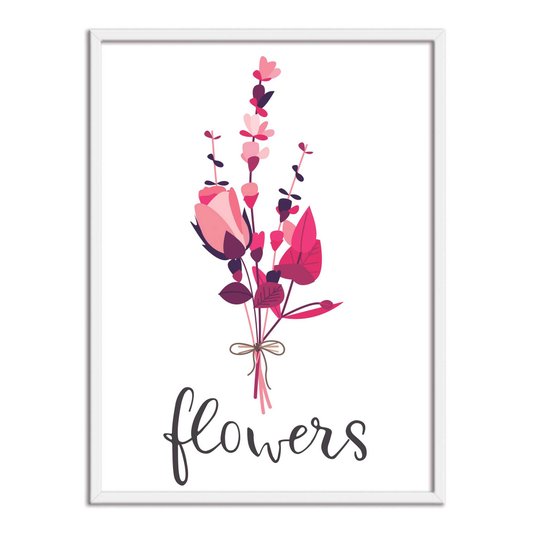 Quadro Decorativo Buquê Flores Silvestres Flowers