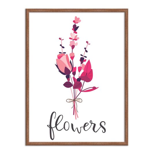 Quadro Decorativo Buquê Flores Silvestres Flowers