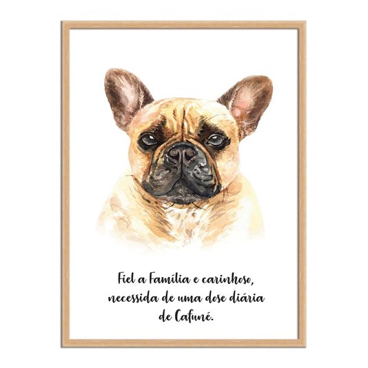 Quadro Decorativo Cachorro Buldog Francês Características da Raça