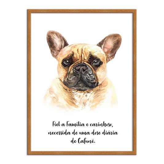 Quadro Decorativo Cachorro Buldog Francês Características da Raça