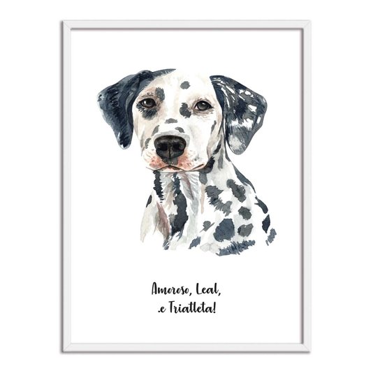 Quadro Decorativo Cachorro Dálmata Características da Raça