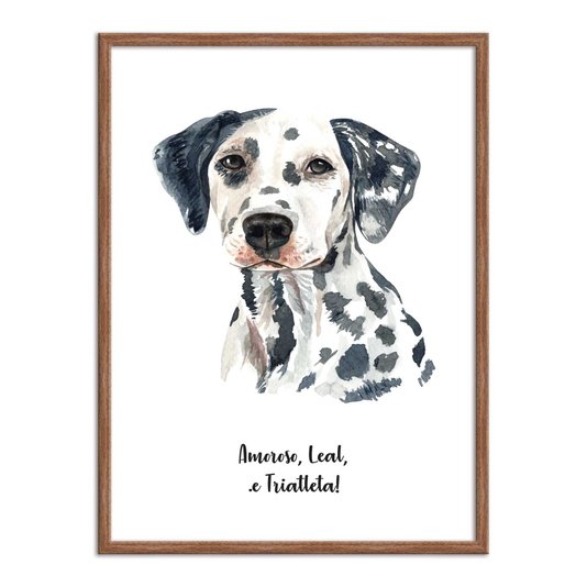 Quadro Decorativo Cachorro Dálmata Características da Raça