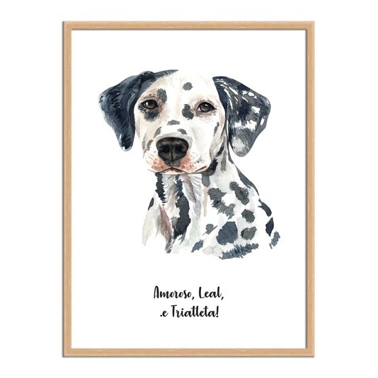 Quadro Decorativo Cachorro Dálmata Características da Raça