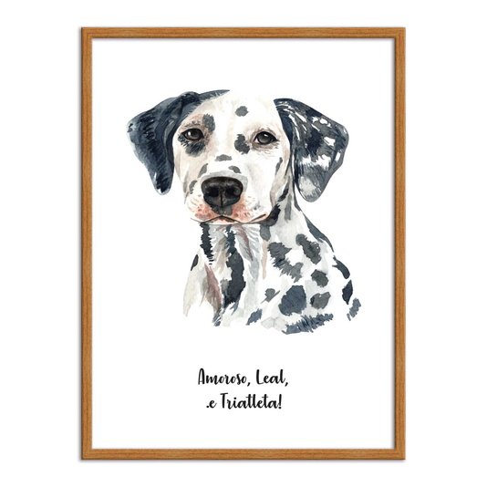 Quadro Decorativo Cachorro Dálmata Características da Raça