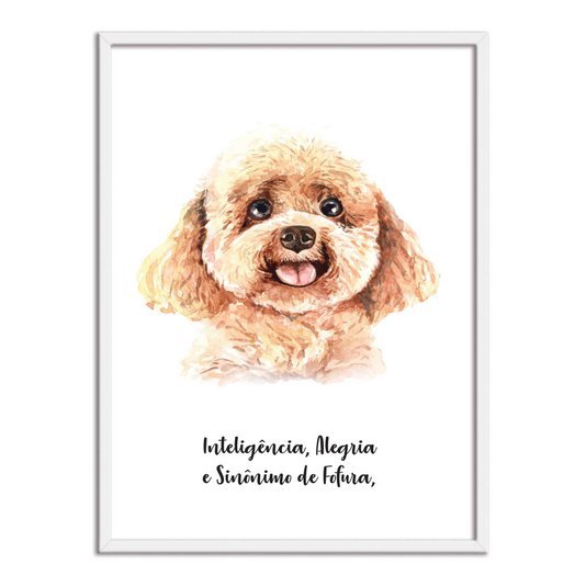 Quadro Decorativo Cachorro Poodle Características da Raça