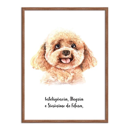 Quadro Decorativo Cachorro Poodle Características da Raça
