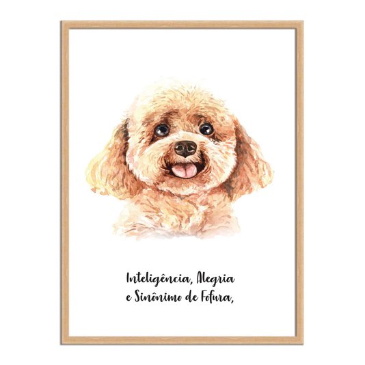 Quadro Decorativo Cachorro Poodle Características da Raça