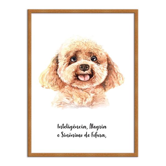 Quadro Decorativo Cachorro Poodle Características da Raça
