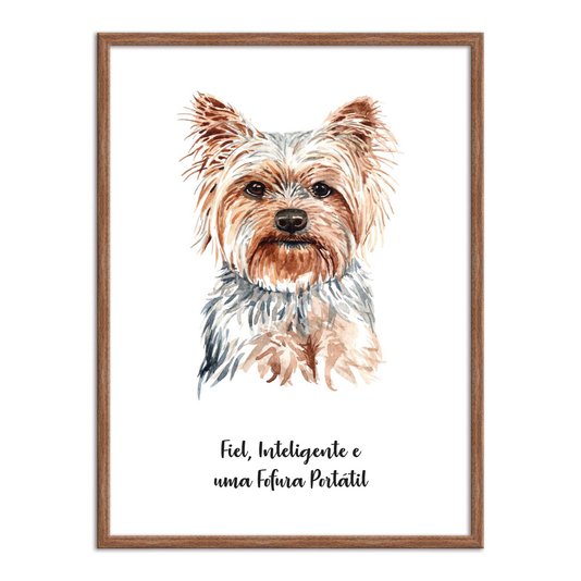 Quadro Decorativo Cachorro Yorkshire Características da Raça