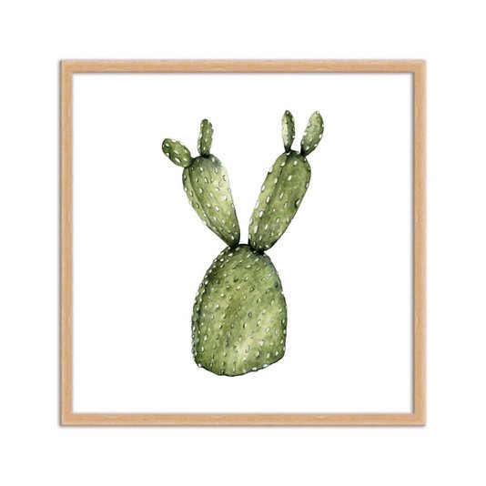 Quadro Decorativo Cactos Espinhoso De Orelha Q3184_1