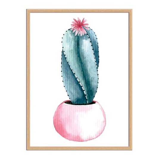 Quadro Decorativo Cactus em Vaso