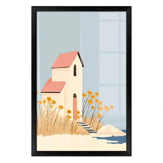 Quadro Decorativo Casa de Verão Estilo Modern Heritage