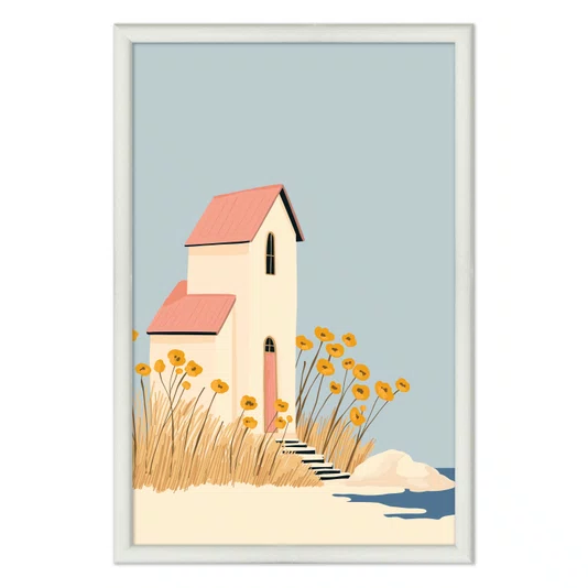 Quadro Decorativo Casa de Verão Estilo Modern Heritage