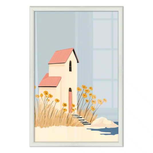 Quadro Decorativo Casa de Verão Estilo Modern Heritage