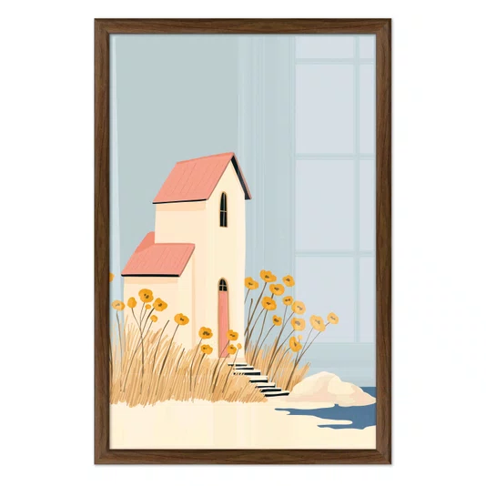 Quadro Decorativo Casa de Verão Estilo Modern Heritage
