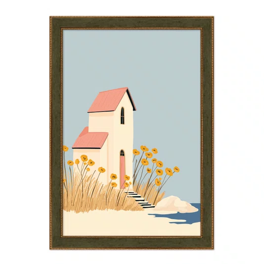 Quadro Decorativo Casa de Verão Estilo Modern Heritage