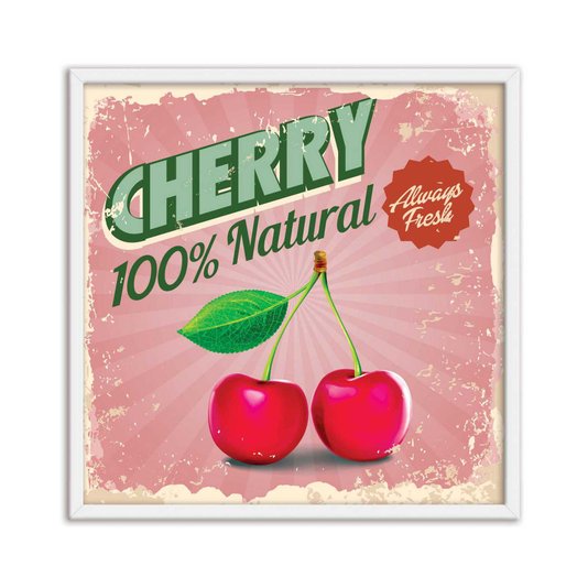 Quadro Decorativo Cherry 100% Natural Always Fresh