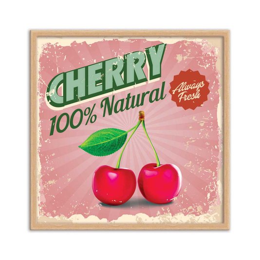 Quadro Decorativo Cherry 100% Natural Always Fresh