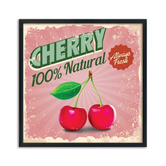 Quadro Decorativo Cherry 100% Natural Always Fresh